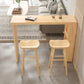 Contemporary Pine Wood Bar Table Original Wood Top 42-inch Height Pub Table Clearhalo 'Bar Furniture' 'Bar Tables' 'bar_tables' 'furn' 'furn_bar_tables' 'Furniture' 'furniture_bar_tables' 'Kitchen & Dining Furniture' 4816953