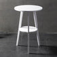 Modern Style Round Bar Table Wood Top Pub Table for Dining Room White Without Chairs Clearhalo 'Bar Furniture' 'Bar Tables' 'bar_tables' 'furn' 'furn_bar_tables' 'Furniture' 'furniture_bar_tables' 'Kitchen & Dining Furniture' 4816961