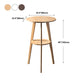 Modern Style Round Bar Table Wood Top Pub Table for Dining Room Clearhalo 'Bar Furniture' 'Bar Tables' 'bar_tables' 'furn' 'furn_bar_tables' 'Furniture' 'furniture_bar_tables' 'Kitchen & Dining Furniture' 4816970