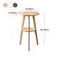 Modern Style Round Bar Table Wood Top Pub Table for Dining Room Clearhalo 'Bar Furniture' 'Bar Tables' 'bar_tables' 'furn' 'furn_bar_tables' 'Furniture' 'furniture_bar_tables' 'Kitchen & Dining Furniture' 4816971