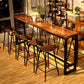 29.53" Industrial Bar and Counter Stool Low Back Stool with 4 Legs Clearhalo 'Bar Furniture' 'Bar Stools' 'bar_stools' 'furn' 'furn_bar_stools' 'Furniture' 'furniture_bar_stools' 'Kitchen & Dining Furniture' 4816972