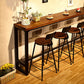 29.53" Industrial Bar and Counter Stool Low Back Stool with 4 Legs Clearhalo 'Bar Furniture' 'Bar Stools' 'bar_stools' 'furn' 'furn_bar_stools' 'Furniture' 'furniture_bar_stools' 'Kitchen & Dining Furniture' 4816976
