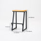 Industrial Bar and Counter Stool Backless Stool with Sled Base in Black Clearhalo 'Bar Furniture' 'Bar Stools' 'bar_stools' 'furn' 'furn_bar_stools' 'Furniture' 'furniture_bar_stools' 'Kitchen & Dining Furniture' 4817016