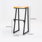 Industrial Bar and Counter Stool Backless Stool with Sled Base in Black Clearhalo 'Bar Furniture' 'Bar Stools' 'bar_stools' 'furn' 'furn_bar_stools' 'Furniture' 'furniture_bar_stools' 'Kitchen & Dining Furniture' 4817019