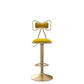 Glam Upholstered Home Stool Matte Finish Footrest Low Back Barstool Golden 1 Piece Clearhalo 'Bar Furniture' 'Bar Stools' 'bar_stools' 'furn' 'furn_bar_stools' 'Furniture' 'furniture_bar_stools' 'Kitchen & Dining Furniture' 4817022