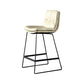Modern Restaurant Leather Stool Matte Finish Footrest Low Back Barstool Clearhalo 'Bar Furniture' 'Bar Stools' 'bar_stools' 'furn' 'furn_bar_stools' 'Furniture' 'furniture_bar_stools' 'Kitchen & Dining Furniture' 4817050
