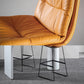 Modern Restaurant Leather Stool Matte Finish Footrest Low Back Barstool Clearhalo 'Bar Furniture' 'Bar Stools' 'bar_stools' 'furn' 'furn_bar_stools' 'Furniture' 'furniture_bar_stools' 'Kitchen & Dining Furniture' 4817054