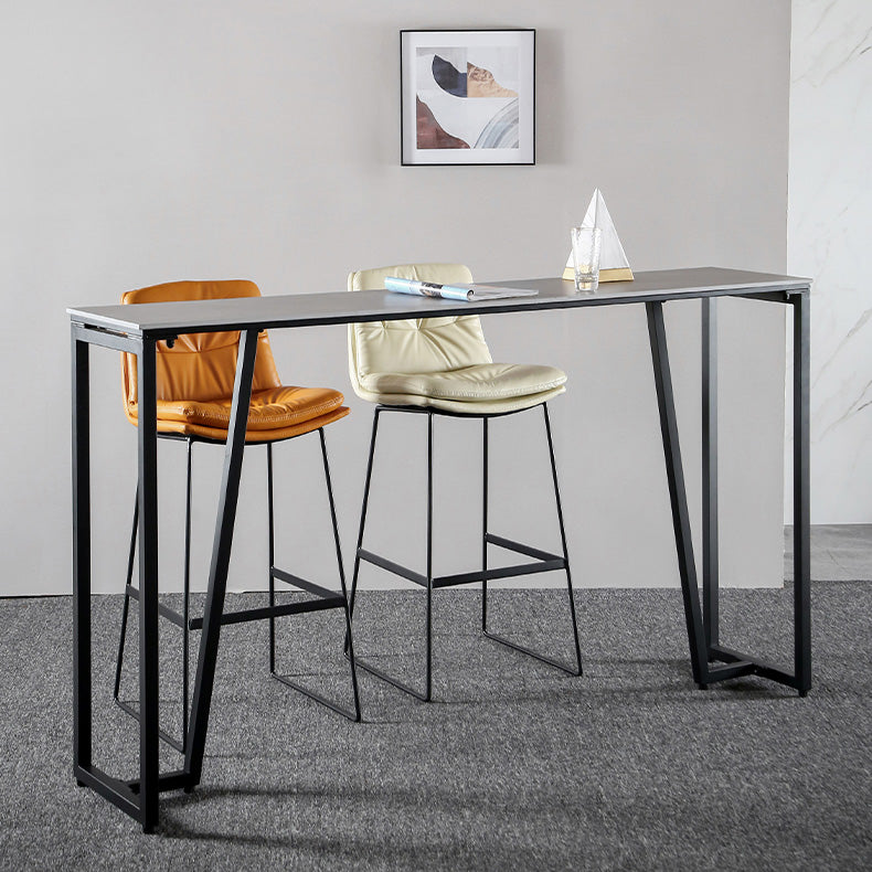 Modern Restaurant Leather Stool Matte Finish Footrest Low Back Barstool Clearhalo 'Bar Furniture' 'Bar Stools' 'bar_stools' 'furn' 'furn_bar_stools' 'Furniture' 'furniture_bar_stools' 'Kitchen & Dining Furniture' 4817060