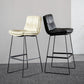 Modern Restaurant Leather Stool Matte Finish Footrest Low Back Barstool Clearhalo 'Bar Furniture' 'Bar Stools' 'bar_stools' 'furn' 'furn_bar_stools' 'Furniture' 'furniture_bar_stools' 'Kitchen & Dining Furniture' 4817062