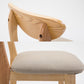 Scandinavian Oak Wood Upholstered Barstool Matte Finish Footrest Stool Clearhalo 'Bar Furniture' 'Bar Stools' 'bar_stools' 'Furniture' 'furniture_bar_stools' 'Kitchen & Dining Furniture' 4817082