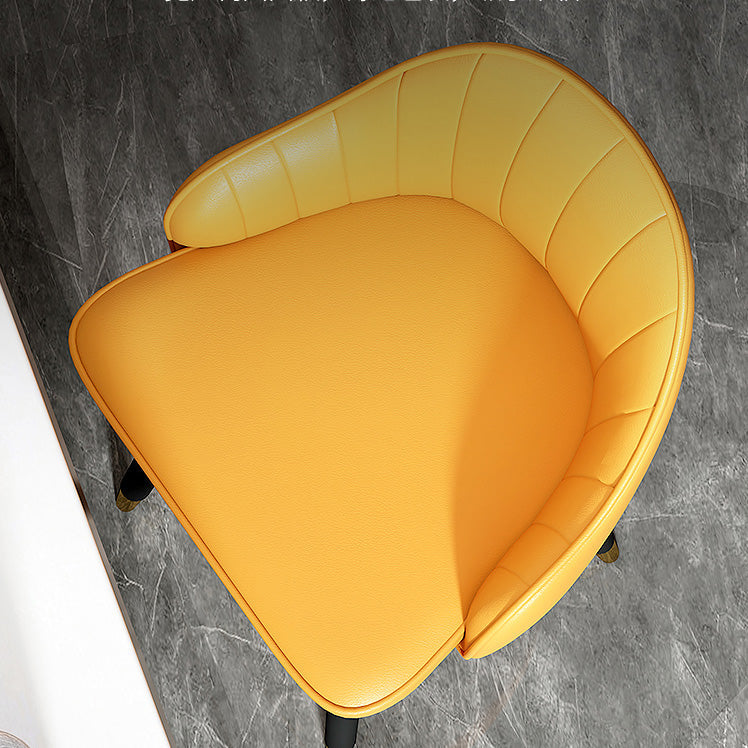 Contemporary Home Leather Stool Matte Finish Footrest Armed Stool Clearhalo 'Bar Furniture' 'Bar Stools' 'bar_stools' 'furn' 'furn_bar_stools' 'Furniture' 'furniture_bar_stools' 'Kitchen & Dining Furniture' 4817096
