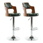 Modern Adjustable Swivel Barstool Matte Finish Footrest Stool Green 2 Piece Set Clearhalo 'Bar Furniture' 'Bar Stools' 'bar_stools' 'furn' 'furn_bar_stools' 'Furniture' 'furniture_bar_stools' 'Kitchen & Dining Furniture' 4817124