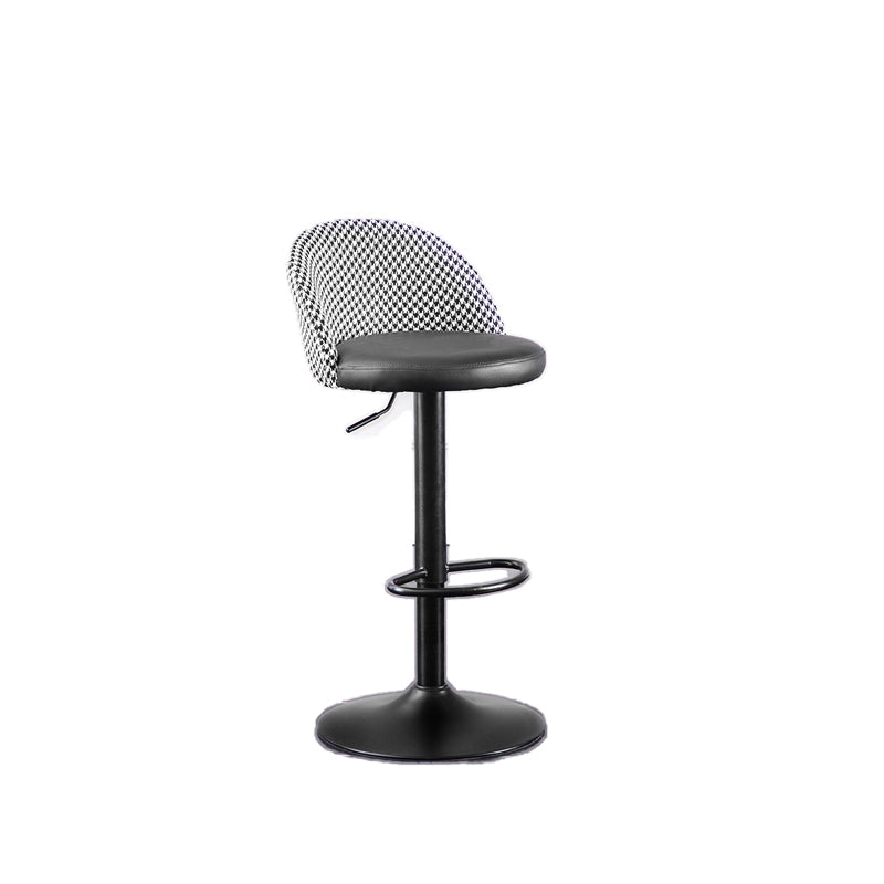 Contemporary Leather Home Stool Matte Finish Adjustable Footrest Barstool Clearhalo 'Bar Furniture' 'Bar Stools' 'bar_stools' 'furn' 'furn_bar_stools' 'Furniture' 'furniture_bar_stools' 'Kitchen & Dining Furniture' 4817143