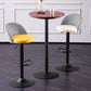 Contemporary Leather Home Stool Matte Finish Adjustable Footrest Barstool Clearhalo 'Bar Furniture' 'Bar Stools' 'bar_stools' 'furn' 'furn_bar_stools' 'Furniture' 'furniture_bar_stools' 'Kitchen & Dining Furniture' 4817155