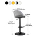 Contemporary Leather Home Stool Matte Finish Adjustable Footrest Barstool Clearhalo 'Bar Furniture' 'Bar Stools' 'bar_stools' 'furn' 'furn_bar_stools' 'Furniture' 'furniture_bar_stools' 'Kitchen & Dining Furniture' 4817159