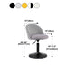 Contemporary Leather Home Stool Matte Finish Adjustable Footrest Barstool Clearhalo 'Bar Furniture' 'Bar Stools' 'bar_stools' 'furn' 'furn_bar_stools' 'Furniture' 'furniture_bar_stools' 'Kitchen & Dining Furniture' 4817160