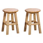 Modern Armless Backless Counter Stool Wood Cafe Bar Stool with Seat and Pedal 2 Piece Set Short Stool(18"H) Clearhalo 'Bar Furniture' 'Bar Stools' 'bar_stools' 'furn' 'furn_bar_stools' 'Furniture' 'furniture_bar_stools' 'Kitchen & Dining Furniture' 4817232