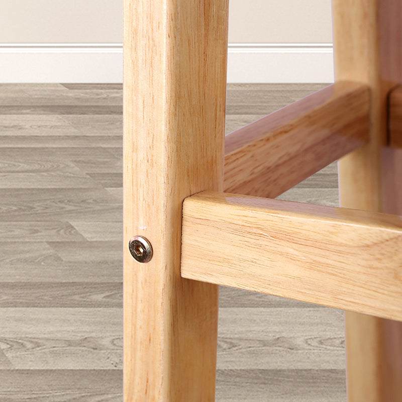 Modern Armless Backless Counter Stool Wood Cafe Bar Stool with Seat and Pedal Clearhalo 'Bar Furniture' 'Bar Stools' 'bar_stools' 'furn' 'furn_bar_stools' 'Furniture' 'furniture_bar_stools' 'Kitchen & Dining Furniture' 4817235