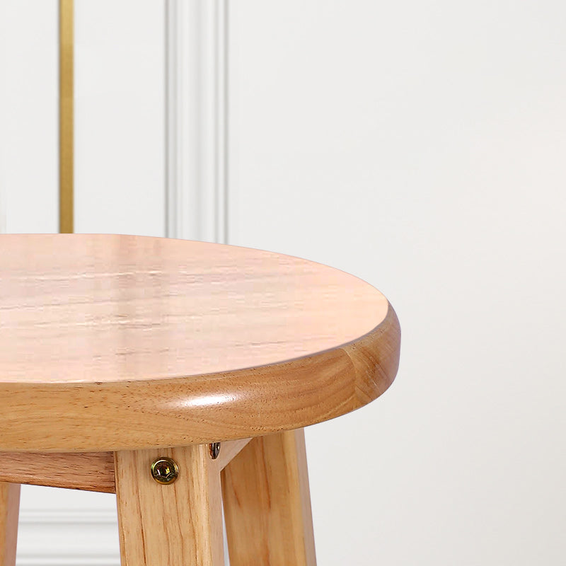 Modern Armless Backless Counter Stool Wood Cafe Bar Stool with Seat and Pedal Clearhalo 'Bar Furniture' 'Bar Stools' 'bar_stools' 'furn' 'furn_bar_stools' 'Furniture' 'furniture_bar_stools' 'Kitchen & Dining Furniture' 4817237