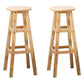 Modern Armless Backless Counter Stool Wood Cafe Bar Stool with Seat and Pedal 2 Piece Set Bar Stool(31"H) Clearhalo 'Bar Furniture' 'Bar Stools' 'bar_stools' 'furn' 'furn_bar_stools' 'Furniture' 'furniture_bar_stools' 'Kitchen & Dining Furniture' 4817241