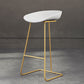 Glam Coffee Shop Footrest Stool Matte Finish Plastic Barstool Clearhalo 'Bar Furniture' 'Bar Stools' 'bar_stools' 'furn' 'furn_bar_stools' 'Furniture' 'furniture_bar_stools' 'Kitchen & Dining Furniture' 4817480
