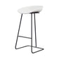 Glam Coffee Shop Footrest Stool Matte Finish Plastic Barstool Clearhalo 'Bar Furniture' 'Bar Stools' 'bar_stools' 'furn' 'furn_bar_stools' 'Furniture' 'furniture_bar_stools' 'Kitchen & Dining Furniture' 4817483