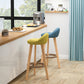 Scandinavian Home Solid Wood Bar Stool Matte Finish Footrest Stool Clearhalo 'Bar Furniture' 'Bar Stools' 'bar_stools' 'furn' 'furn_bar_stools' 'Furniture' 'furniture_bar_stools' 'Kitchen & Dining Furniture' 4817731