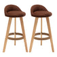 Scandinavian Home Solid Wood Bar Stool Matte Finish Footrest Stool Coffee 2 Piece Set Clearhalo 'Bar Furniture' 'Bar Stools' 'bar_stools' 'furn' 'furn_bar_stools' 'Furniture' 'furniture_bar_stools' 'Kitchen & Dining Furniture' 4817756