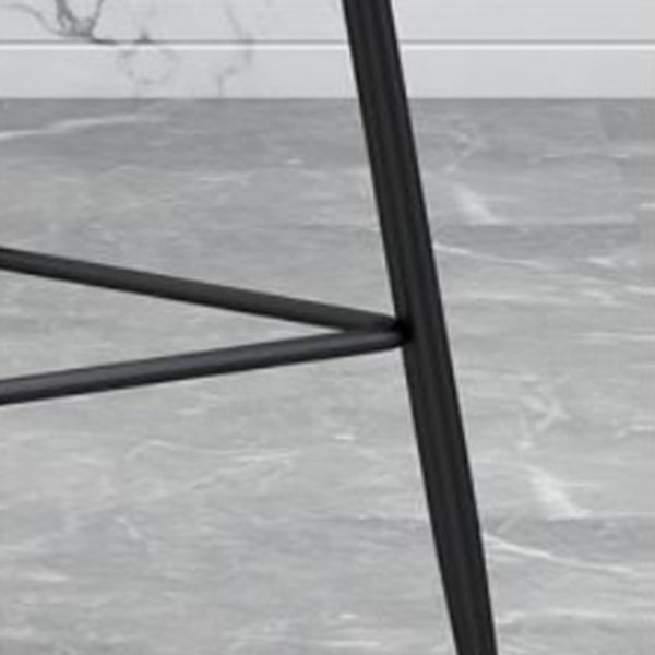 Modern Backrest Counter Stool Iron Milk Tea Shop Bar Stool with Cushion and Pedal Clearhalo 'Bar Furniture' 'Bar Stools' 'bar_stools' 'furn' 'furn_bar_stools' 'Furniture' 'furniture_bar_stools' 'Kitchen & Dining Furniture' 4817769