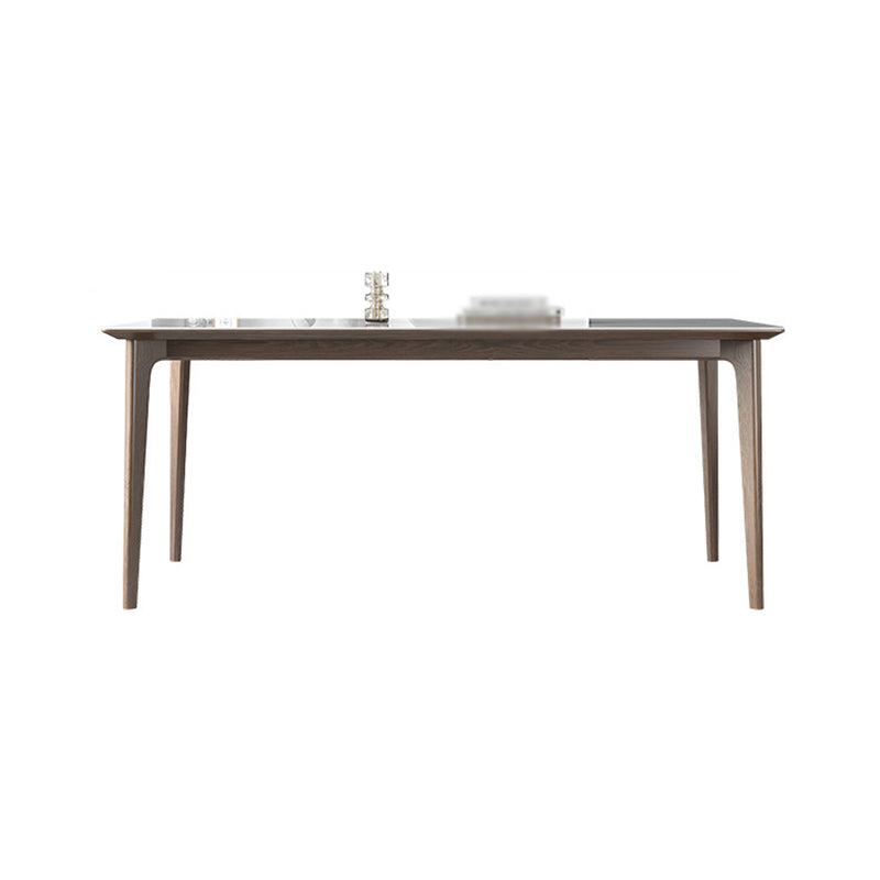 Modern Sintered Stone Dining Set 1/2/4/5/7 Pieces Dining Table with Chairs White 70.9"L x 35.4"W Clearhalo 'Dining Room Sets' 'Dining Tables & Seating' 'dining_room_set' 'furn' 'furn_dining_room_set' 'Furniture' 'furniture_dining_room_set' 'Kitchen & Dining Furniture' 4817880