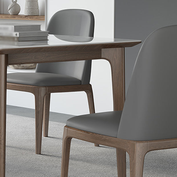 Modern Sintered Stone Dining Set 1/2/4/5/7 Pieces Dining Table with Chairs Clearhalo 'Dining Room Sets' 'Dining Tables & Seating' 'dining_room_set' 'furn' 'furn_dining_room_set' 'Furniture' 'furniture_dining_room_set' 'Kitchen & Dining Furniture' 4817885