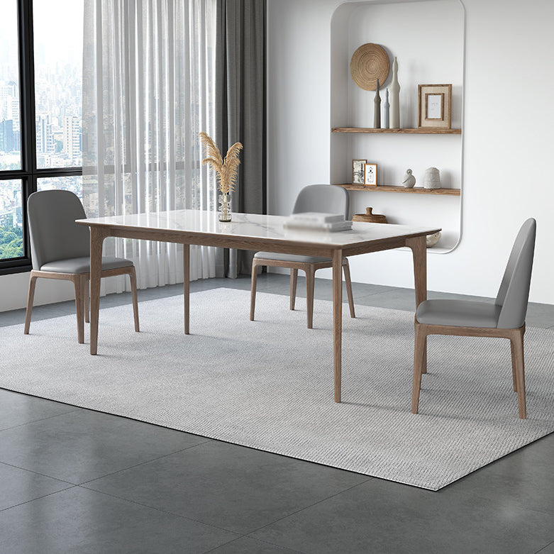 Modern Sintered Stone Dining Set 1/2/4/5/7 Pieces Dining Table with Chairs Clearhalo 'Dining Room Sets' 'Dining Tables & Seating' 'dining_room_set' 'furn' 'furn_dining_room_set' 'Furniture' 'furniture_dining_room_set' 'Kitchen & Dining Furniture' 4817888