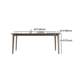 Modern Sintered Stone Dining Set 1/2/4/5/7 Pieces Dining Table with Chairs Clearhalo 'Dining Room Sets' 'Dining Tables & Seating' 'dining_room_set' 'furn' 'furn_dining_room_set' 'Furniture' 'furniture_dining_room_set' 'Kitchen & Dining Furniture' 4817894