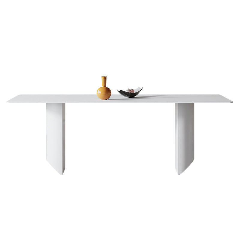 Modern Sintered Stone Top Dining Set 1/4/5/7 Rectangle Pieces Dining Table with Chairs Clearhalo 'Dining Room Sets' 'Dining Tables & Seating' 'dining_room_set' 'furn' 'furn_dining_room_set' 'Furniture' 'furniture_dining_room_set' 'Kitchen & Dining Furniture' 4817897