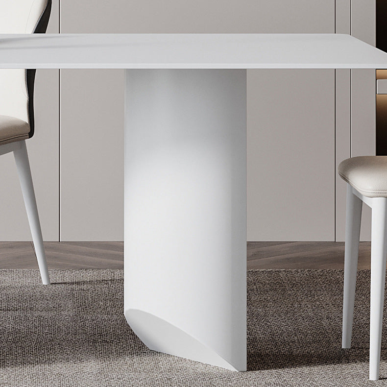 Modern Sintered Stone Top Dining Set 1/4/5/7 Rectangle Pieces Dining Table with Chairs Clearhalo 'Dining Room Sets' 'Dining Tables & Seating' 'dining_room_set' 'furn' 'furn_dining_room_set' 'Furniture' 'furniture_dining_room_set' 'Kitchen & Dining Furniture' 4817906