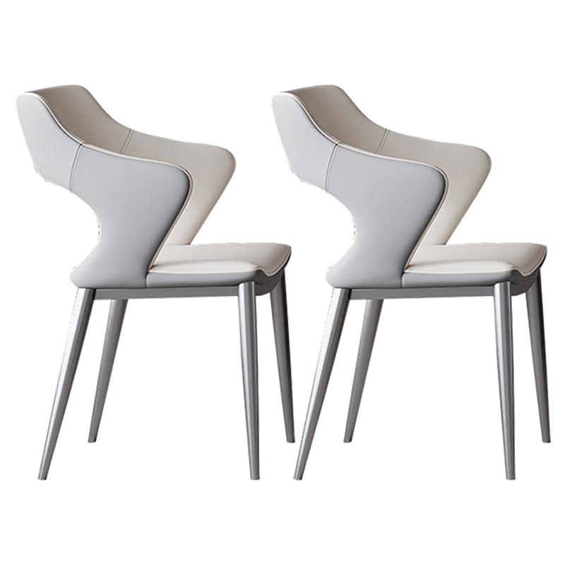 Modern Sintered Stone Top Dining Set Rectangle 1/2/4/5/7 Pieces Dining Table with Chairs 2 White Chairs Clearhalo 'Dining Room Sets' 'Dining Tables & Seating' 'dining_room_set' 'furn' 'furn_dining_room_set' 'Furniture' 'furniture_dining_room_set' 'Kitchen & Dining Furniture' 4817918