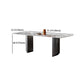 Modern Sintered Stone Top Dining Set Rectangle 1/2/4/5/7 Pieces Dining Table with Chairs Clearhalo 'Dining Room Sets' 'Dining Tables & Seating' 'dining_room_set' 'furn' 'furn_dining_room_set' 'Furniture' 'furniture_dining_room_set' 'Kitchen & Dining Furniture' 4817928