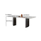 Modern Sintered Stone Top Dining Set Rectangle 1/2/4/5/7 Pieces Dining Table with Chairs Clearhalo 'Dining Room Sets' 'Dining Tables & Seating' 'dining_room_set' 'furn' 'furn_dining_room_set' 'Furniture' 'furniture_dining_room_set' 'Kitchen & Dining Furniture' 4817931