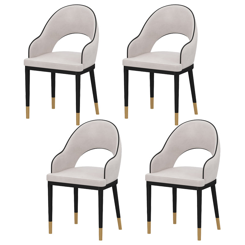 Modern Marble Top Dining Table Set Rectangle 1/4/5/7 Pieces Dining Table with Chairs 4 White Chairs Clearhalo 'Dining Room Sets' 'Dining Tables & Seating' 'dining_room_set' 'furn' 'furn_dining_room_set' 'Furniture' 'furniture_dining_room_set' 'Kitchen & Dining Furniture' 4817937