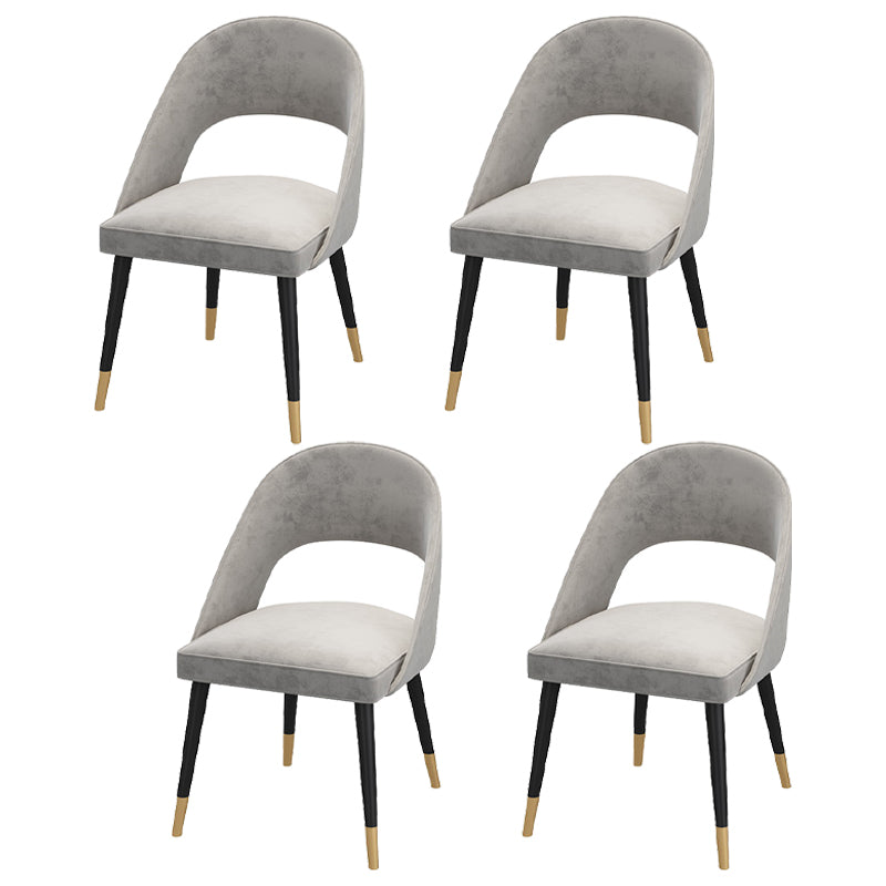 Modern Marble Top Dining Table Set Rectangle 1/4/5/7 Pieces Dining Table with Chairs 4 Grey Chairs Clearhalo 'Dining Room Sets' 'Dining Tables & Seating' 'dining_room_set' 'furn' 'furn_dining_room_set' 'Furniture' 'furniture_dining_room_set' 'Kitchen & Dining Furniture' 4817938