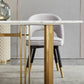 Modern Marble Top Dining Table Set Rectangle 1/4/5/7 Pieces Dining Table with Chairs Clearhalo 'Dining Room Sets' 'Dining Tables & Seating' 'dining_room_set' 'furn' 'furn_dining_room_set' 'Furniture' 'furniture_dining_room_set' 'Kitchen & Dining Furniture' 4817940