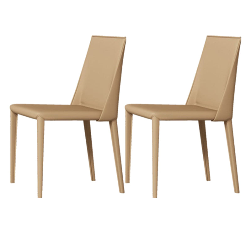 Modern Sintered Stone Top Dining Set Rectangle 1/2/3/5 Pieces Dining Table with Chairs 2 Yellow Chairs Clearhalo 'Dining Room Sets' 'Dining Tables & Seating' 'dining_room_set' 'furn' 'furn_dining_room_set' 'Furniture' 'furniture_dining_room_set' 'Kitchen & Dining Furniture' 4817954