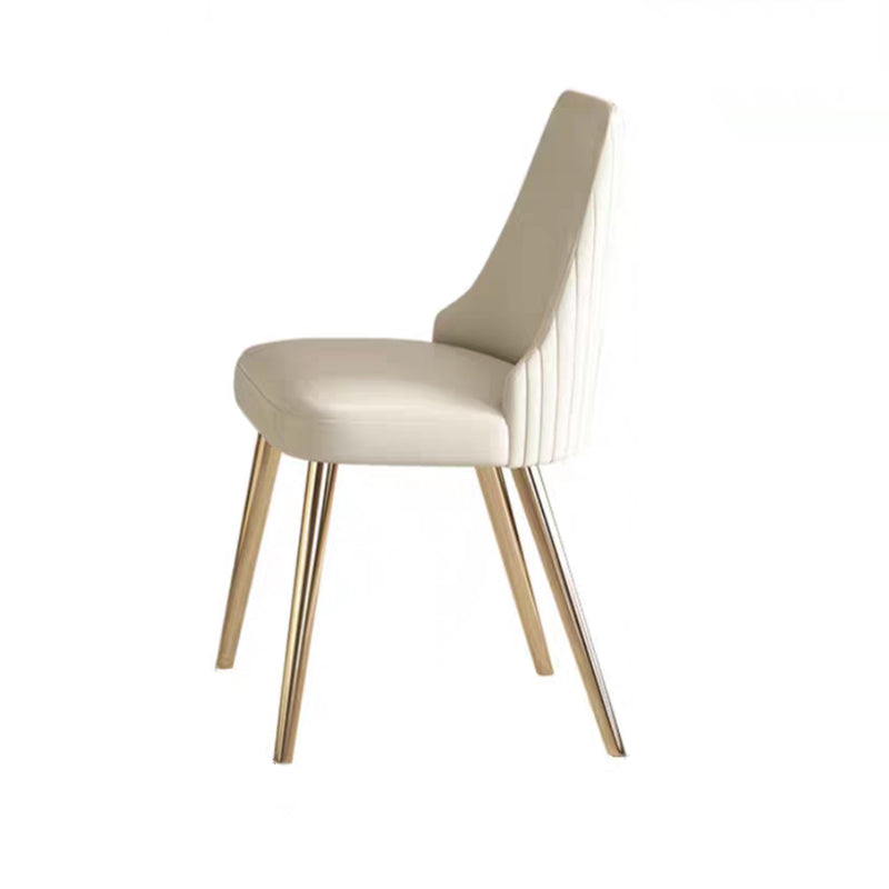 Nordic Sintered Stone Top Dining Set Rectangle 1/5/6/7 Pieces Dining Table with Chairs 1 White Chair Clearhalo 'Dining Room Sets' 'Dining Tables & Seating' 'dining_room_set' 'furn' 'furn_dining_room_set' 'Furniture' 'furniture_dining_room_set' 'Kitchen & Dining Furniture' 4817971