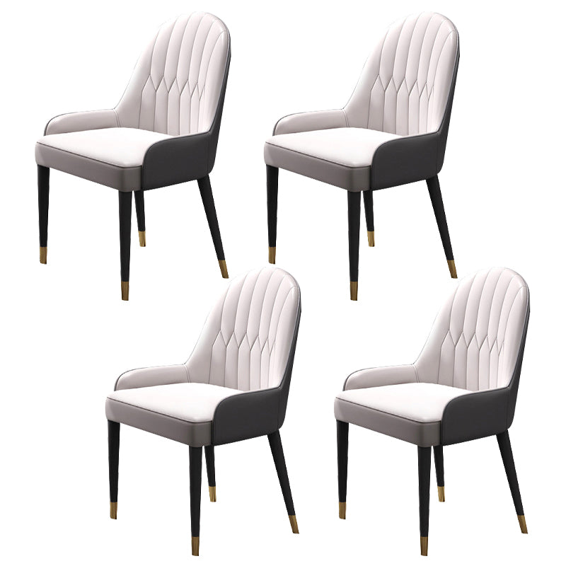 Nordic Sintered Stone Top Dining Set Rectangle 1/2/4/5/7 Pieces Dining Table with Chairs 4 White Chairs Clearhalo 'Dining Room Sets' 'Dining Tables & Seating' 'dining_room_set' 'furn' 'furn_dining_room_set' 'Furniture' 'furniture_dining_room_set' 'Kitchen & Dining Furniture' 4817987