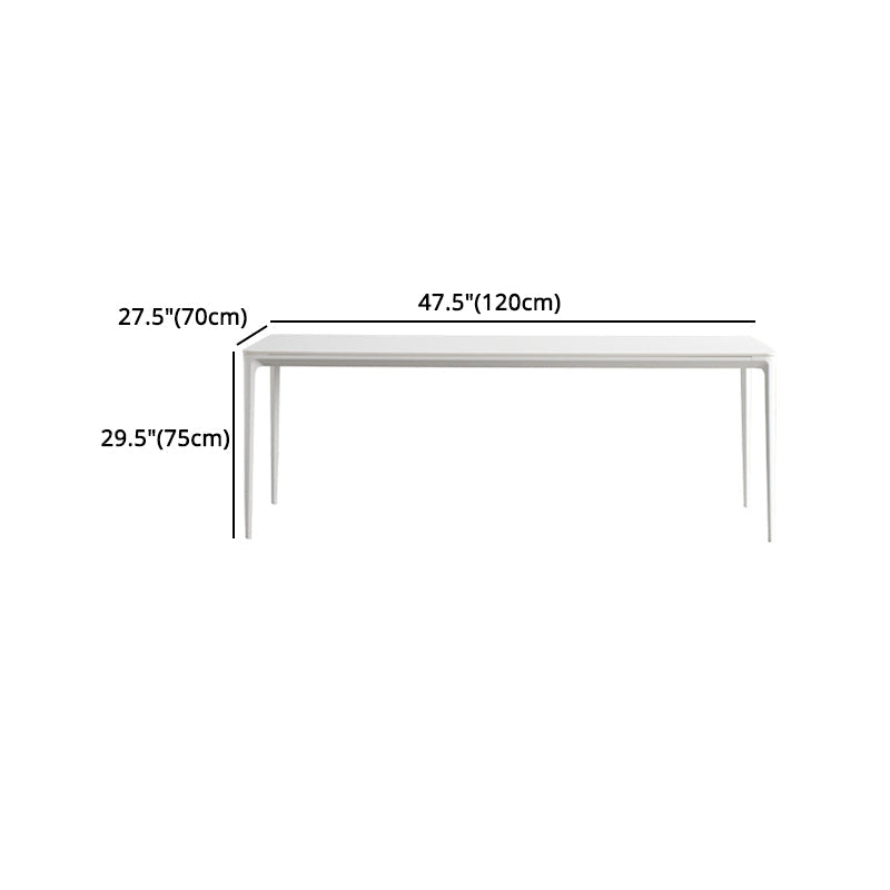 Modern Sintered Stone Top Dining Set Rectangle 1/2/4/5 Pieces Dining Table with Chairs Clearhalo 'Dining Room Sets' 'Dining Tables & Seating' 'dining_room_set' 'furn' 'furn_dining_room_set' 'Furniture' 'furniture_dining_room_set' 'Kitchen & Dining Furniture' 4818047