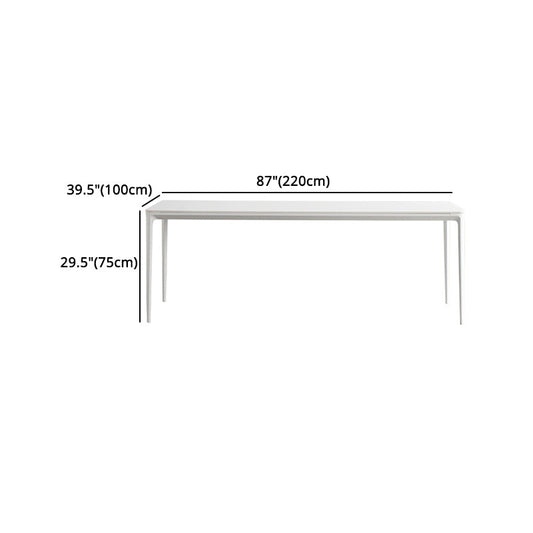 Modern Sintered Stone Top Dining Set Rectangle 1/2/4/5 Pieces Dining Table with Chairs Clearhalo 'Dining Room Sets' 'Dining Tables & Seating' 'dining_room_set' 'furn' 'furn_dining_room_set' 'Furniture' 'furniture_dining_room_set' 'Kitchen & Dining Furniture' 4818054