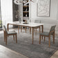 Modern Sintered Stone Top Dining Set 1/4/5/7 Pieces Ash Wood Dining Table with Chairs Clearhalo 'Dining Room Sets' 'Dining Tables & Seating' 'dining_room_set' 'furn' 'furn_dining_room_set' 'Furniture' 'furniture_dining_room_set' 'Kitchen & Dining Furniture' 4818075