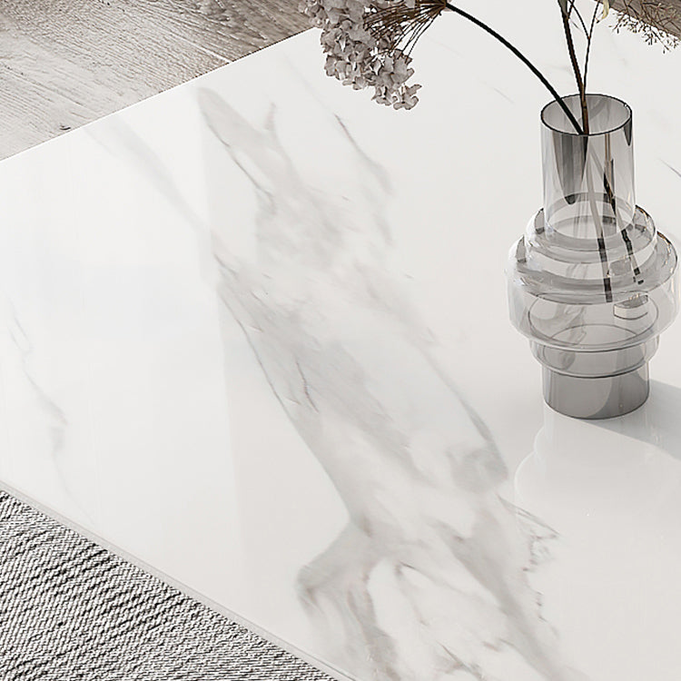 Modern Sintered Stone Top Dining Set 1/4/5/7 Pieces Ash Wood Dining Table with Chairs Clearhalo 'Dining Room Sets' 'Dining Tables & Seating' 'dining_room_set' 'furn' 'furn_dining_room_set' 'Furniture' 'furniture_dining_room_set' 'Kitchen & Dining Furniture' 4818079