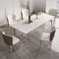 Nordic Sintered Stone Top Dining Set Rectangle 1/4/5/6 Pieces Dining Table with Chairs Clearhalo 'Dining Room Sets' 'Dining Tables & Seating' 'dining_room_set' 'furn' 'furn_dining_room_set' 'Furniture' 'furniture_dining_room_set' 'Kitchen & Dining Furniture' 4818099