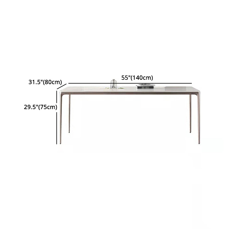 Nordic Sintered Stone Top Dining Set Rectangle 1/4/5/6 Pieces Dining Table with Chairs Clearhalo 'Dining Room Sets' 'Dining Tables & Seating' 'dining_room_set' 'furn' 'furn_dining_room_set' 'Furniture' 'furniture_dining_room_set' 'Kitchen & Dining Furniture' 4818103